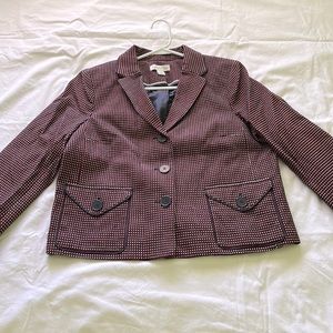 Coldwater Creek burgundy formal blazer jacket size 14